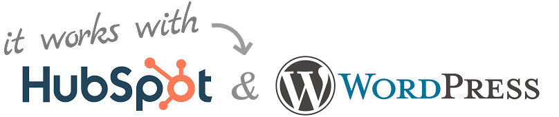 available for HubSpot and WordPress